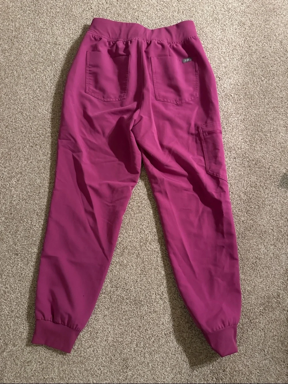 Figs Bright Fuchsia High Waisted Zamora -
Petite Jogger Scrub - Picture 3 of 3